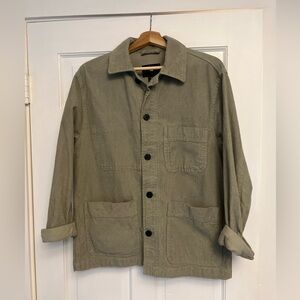 Oversized Corduroy Chore Coat Shirt Jacket